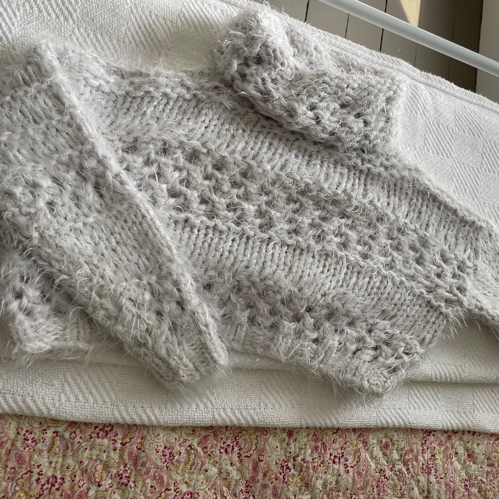 Free people crop knit sweater